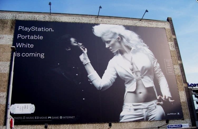 playstation white failed ad