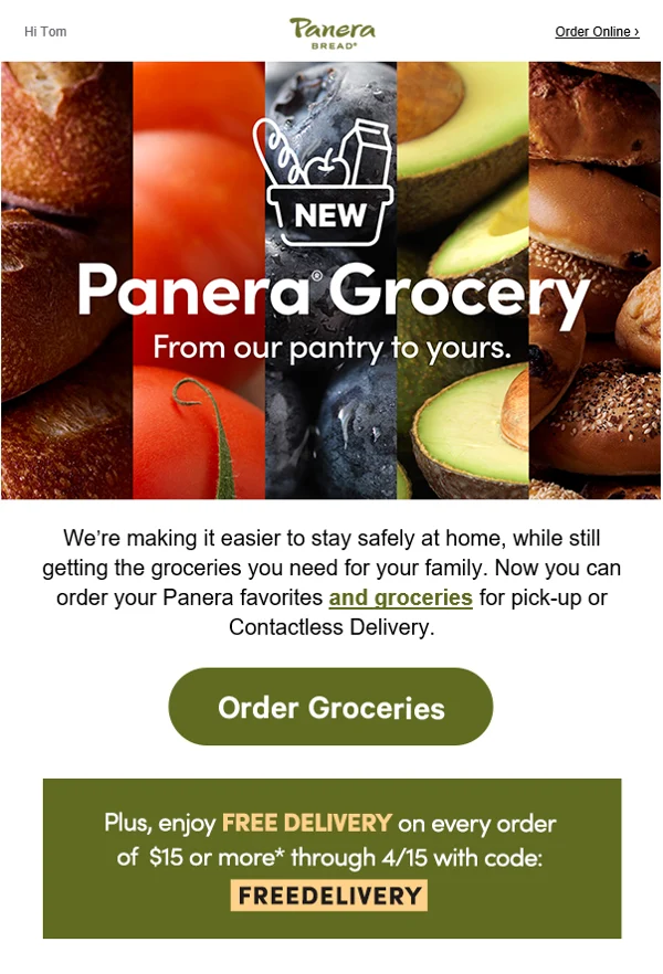 Panera groceries